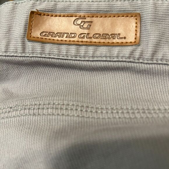 Grand Global Pants Mens Size 30 Gray Kurabo Japan Made Fine Wale Corduroy - Picture 7 of 9